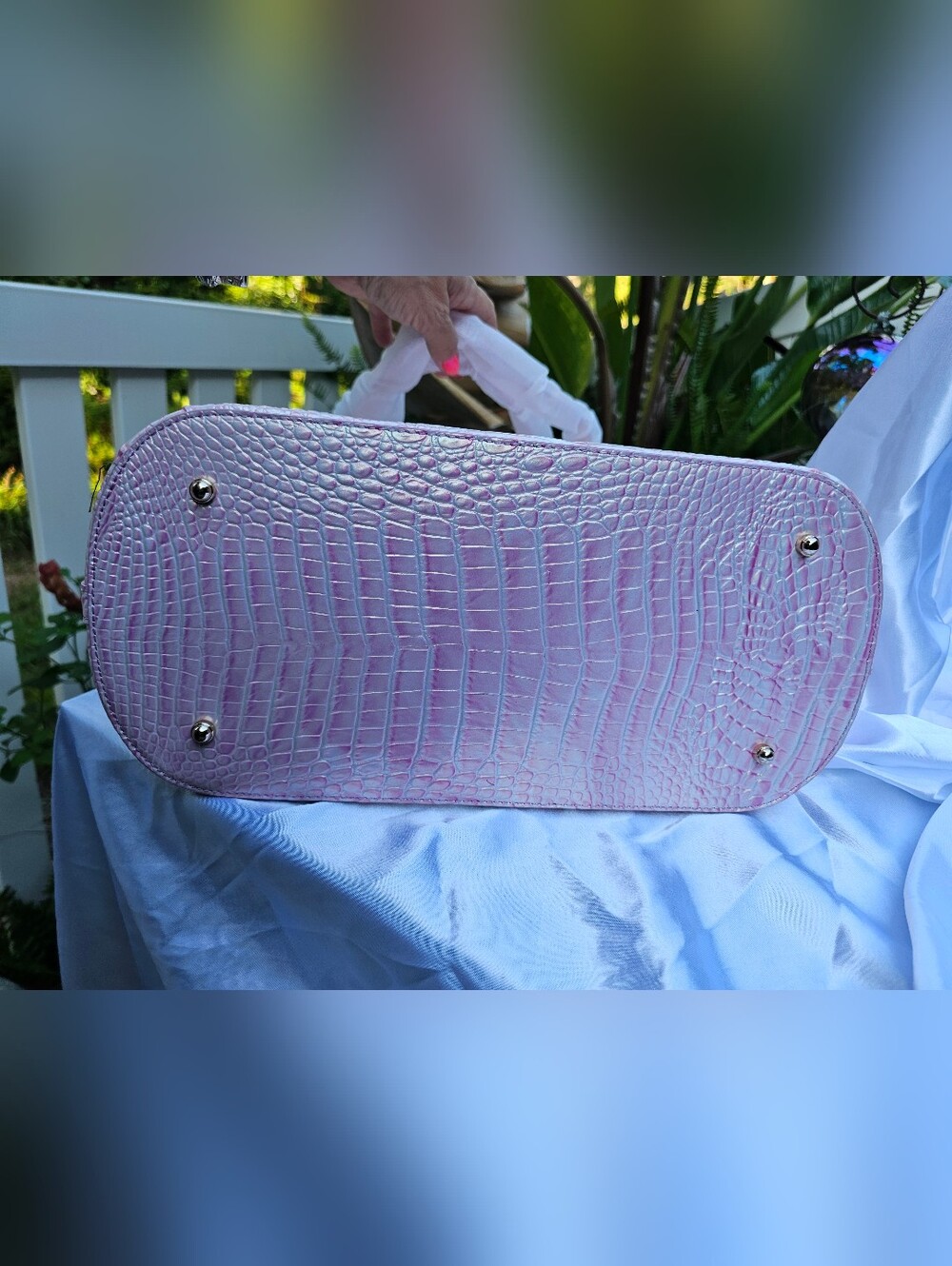 RARE NWT Brahmin Ezra Rose Water Melbourne 3 Eyes On Tote + Heart Pouch Set - Picture 13 of 16